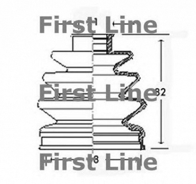 FIRST LINE fcb2314 -  Пыльник, приводной вал
